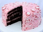 Chocolate Fudge Cake with Pink Peppermint Cream Cheese Frosting was pinched from <a href="http://www.holidayspage.net/chocolate-fudge-cake-pink-peppermint-cream-cheese-frosting/" target="_blank">www.holidayspage.net.</a>