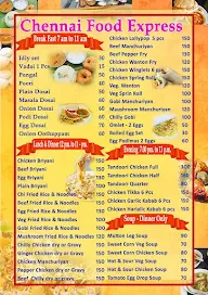 Chennai Food Express menu 1