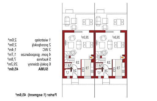 Katrina Bliźniak A - Rzut parteru