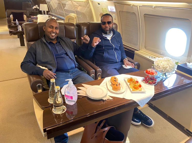 Mombasa Governor Hassan Joho and Suna East MP Junet Mohamed in July flew to Dubai in a private jet to visit a recovering Raila.