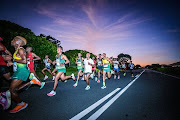 Runners during the Two Oceans Marathon in Cape Town on Saturday.