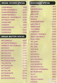 Hotel Shri Pandian menu 2