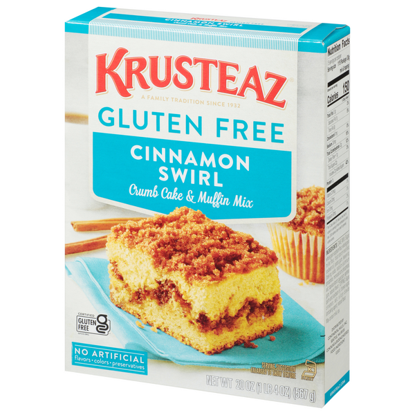 Gluten Free Cinnamon Swirl Crumb Cake & Muffin Mix