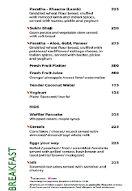 Longitude 73 - Le Meridien Goa menu 3