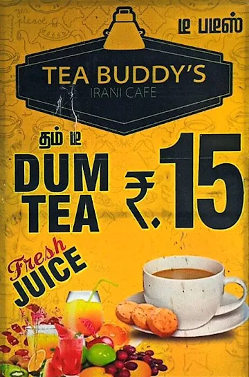Tea Buddy's Irani Cafe menu 