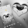 Silver Crystal Heart Romantic Theme icon