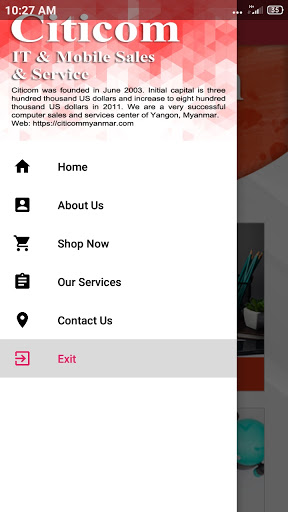 Screenshot Citicom Myanmar