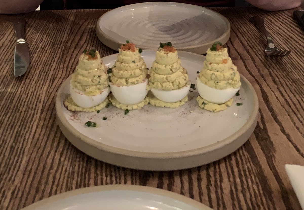 Deviled eggs!!! Sooo good!