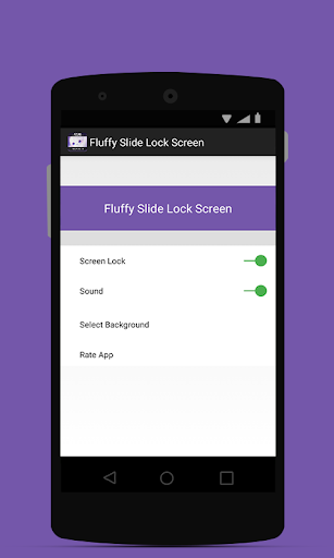 Slide Screen Lock Fluffy