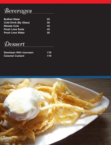 The Darjeeling menu 