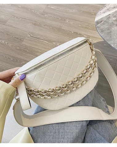 Fashion messenger bag chain chest b - 3