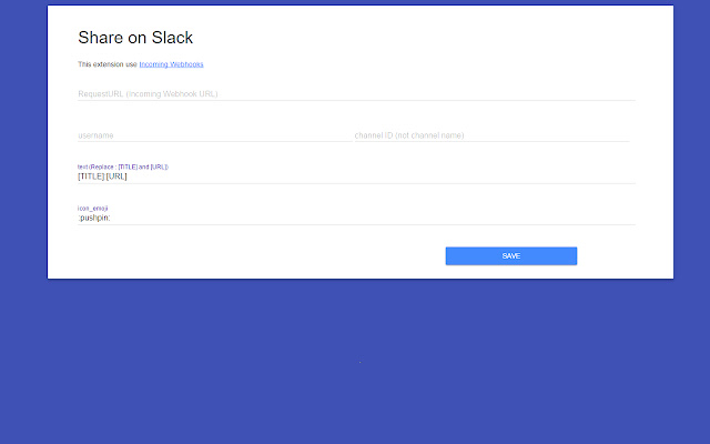 Share on Slack chrome extension