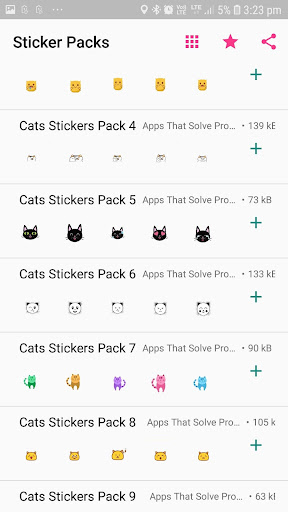 Funny   Cute Cat Stickers For WhatsApp
