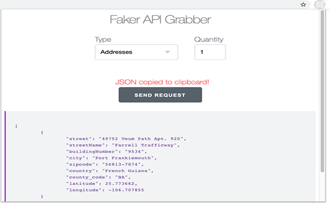 Faker API Grabber Preview image 1