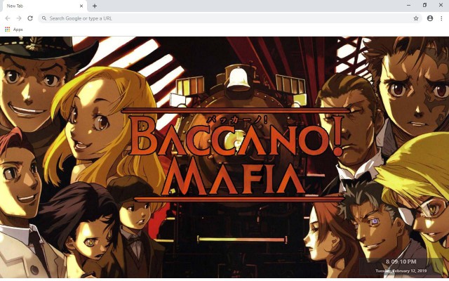 Baccano New Tab & Wallpapers Collection