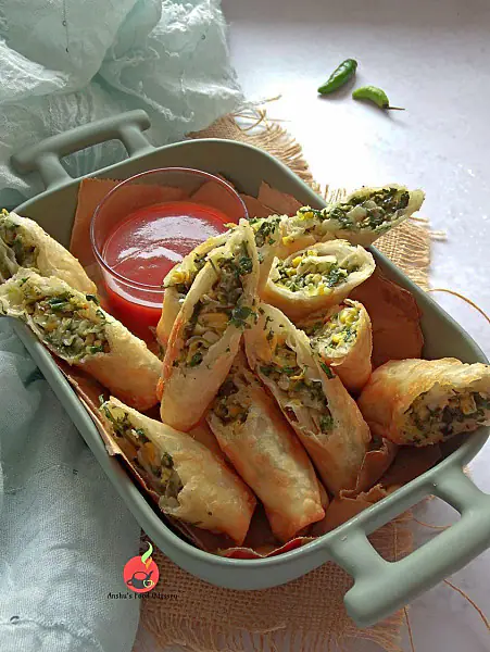 Spinach Corn Roll