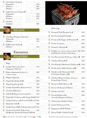 China Bistro menu 