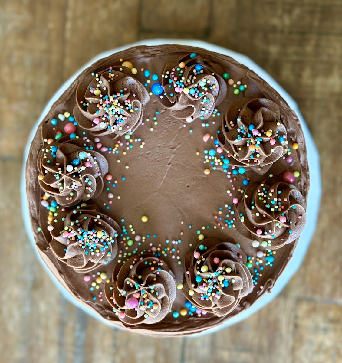 Chocolate Cake with chocolate frosting. (Gluten & Nut Free)