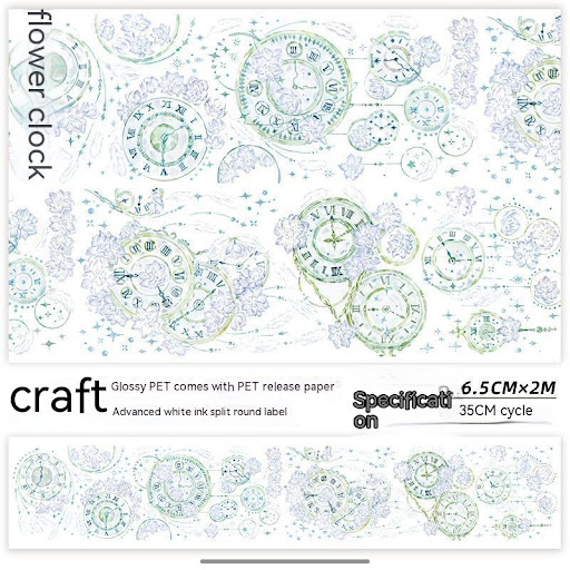 Title 29, Glossy Sticker Hand Account Flowers and Paper A...