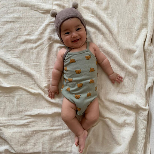 Title 3, Cute Korean One-piece Romper for Crawling Babie...