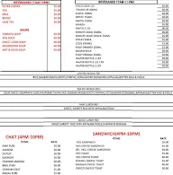 Shakthi Sri Annapoorani menu 2