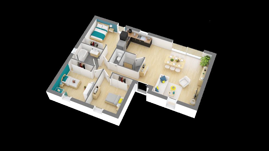 Vente maison neuve 4 pièces 83 m² à Salles (33770), 296 926 €