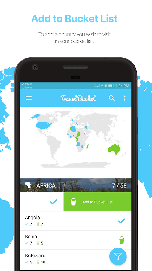 bucket list travel apps android