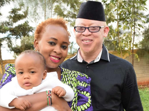 Mukami Mwaura, son Njiru and nominated Senator Isaac Mwaura