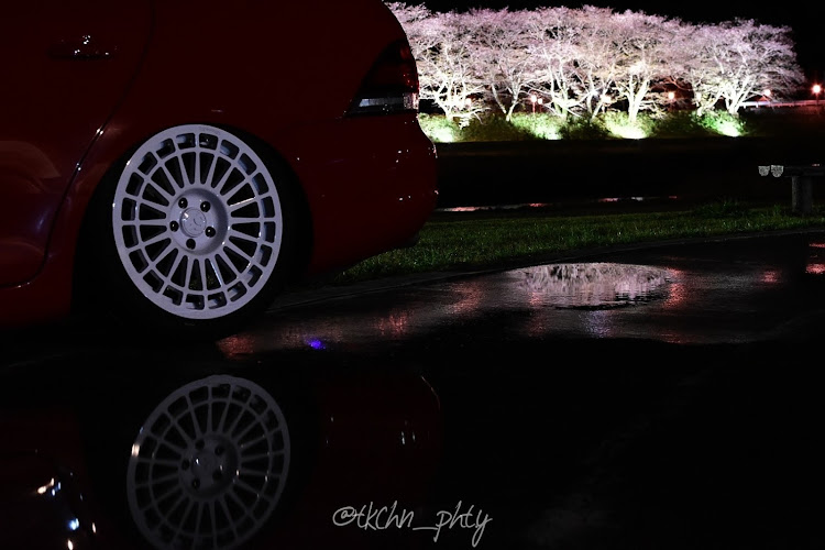 ゴルフ ヴァリアントのgolf6variant・Airlift・桜と愛車・桜とコラボ・夜桜に関するカスタム事例の投稿画像2枚目