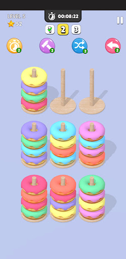 Screenshot Donut Sort Match 3D Game