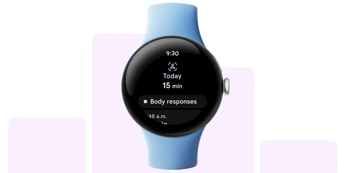 Google Pixel Watch 2 shows a bar graph containing data of the wearer's weekly activity