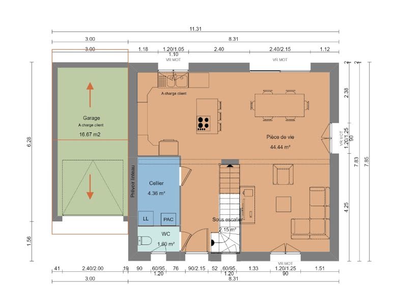 Vente maison neuve 5 pièces 100 m² à Sales (74150), 388 500 €