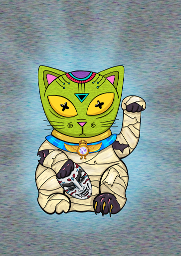 Lucky Maneki #9628 - "Lucky Diamond"