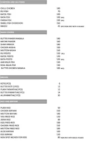 Hotel Joyguru menu 1