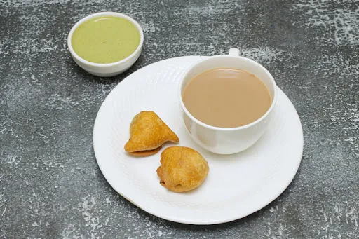 Chai With Mini Samosa