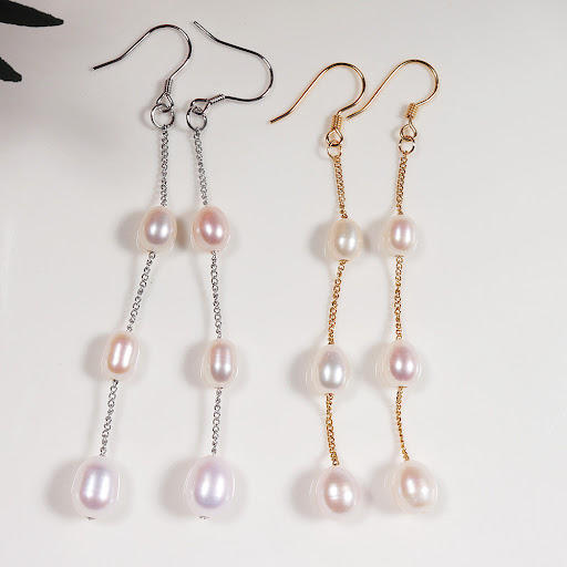 Title 1, Gradient Pearl Ear String Earrings, a special-i...