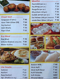 Chaat Vaat menu 2