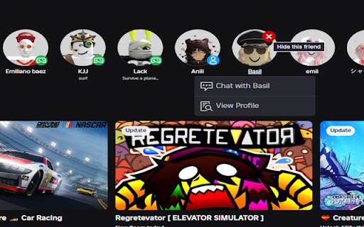 Roblox Friend Hider