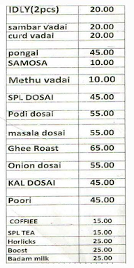 KVS Kaliyakudi Catering Services menu 2