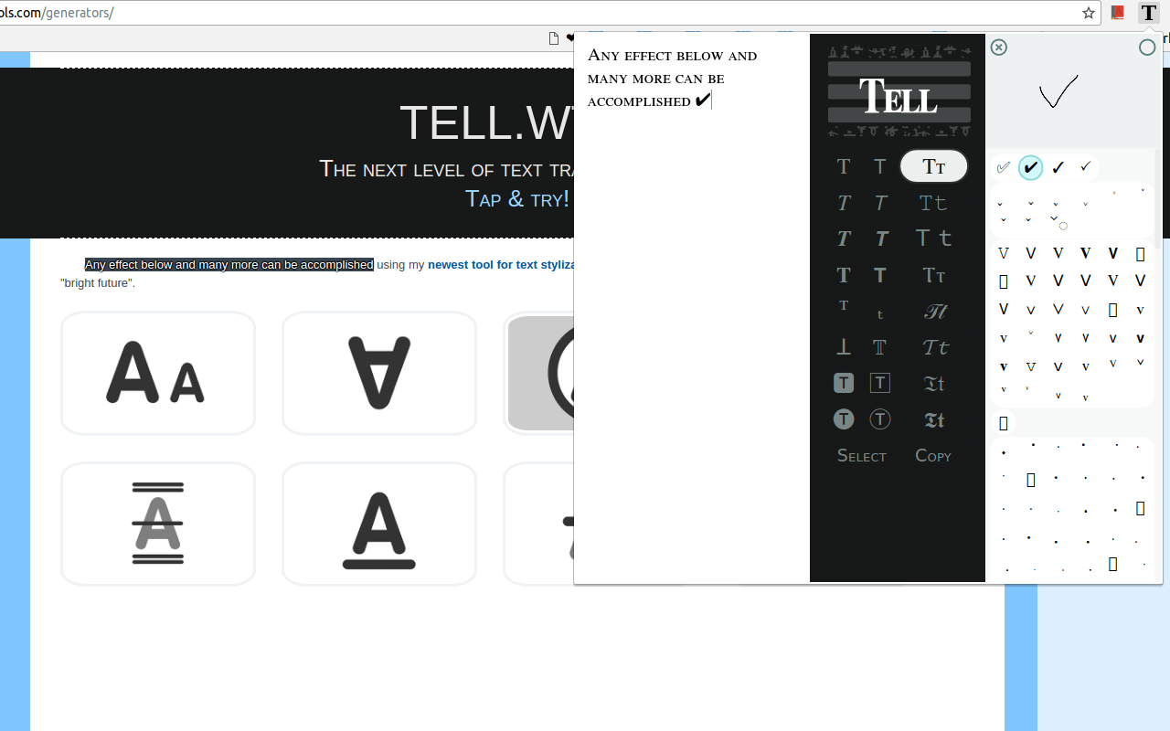 TELL.WTF - style your text Preview image 1