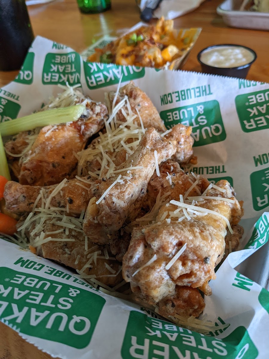 Parmesan pepper wings