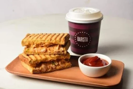 ONL - Cappuccino + Paneer Tikka Sandwich