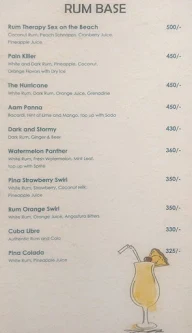 The Sky Beam menu 8