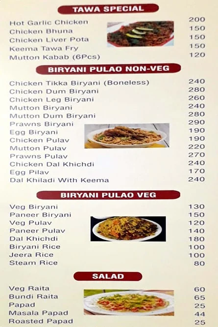 Lalaa's Kitchen menu 