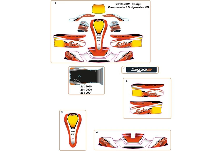 BODYWORK STICKERS SIGMA RS3 2019 - 2021