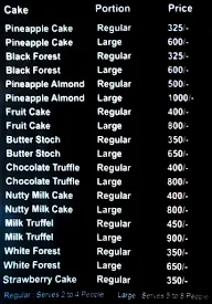 Marshmallow Cakes & More menu 1