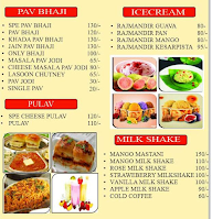 Rajyog Pavbhaji & Juice Centre menu 3