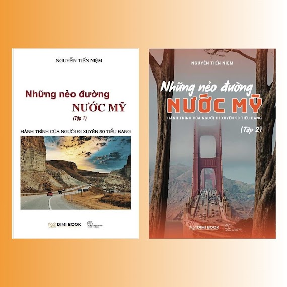 (Bộ 2 Cuốn) Những Nẻo Đường Nước Mỹ (Tập 1 & Tập 2) - Nguyễn Tiến Niệm - (Bìa Mềm)