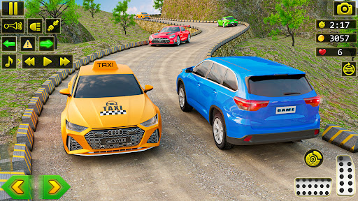 Mountain Taxi Driving Car Game