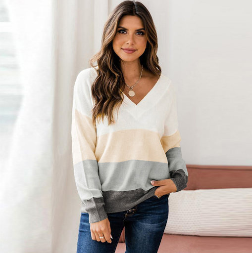 Title 5, Ladies Casual Loose Long Sleeve Top Sweater